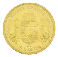 1894KB 10K Au "Ferenc József" Körmöcbánya kapszulában, verőtő-repedés a hátlapon, a "...