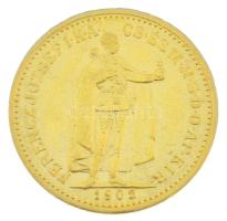 1902KB 10K Au "Ferenc József" Körmöcbánya kapszulában (3,38g/0.900) T:XF
Hungary 1902KB 1...