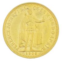 1906KB 10K Au "Ferenc József" Körmöcbánya kapszulában (3,38g/0.900) T:XF,VF
Hungary 1906K...