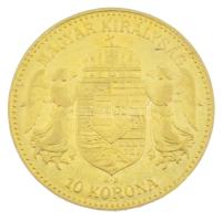 1906KB 10K Au "Ferenc József" Körmöcbánya kapszulában (3,38g/0.900) T:XF,VF
Hungary 1906K...