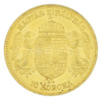 1907KB 10K Au "Ferenc József" Körmöcbánya kapszulában (3,38g/0.900) T:AU,XF
Hungary 1907K...