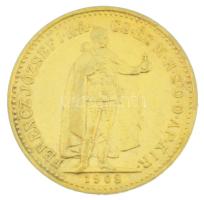 1908KB 10K Au "Ferenc József" Körmöcbánya kapszulában (3,38g/0.900) T:XF
Hungary 1908KB 1...