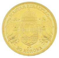 1911KB 20K Au "Ferenc József" Körmöcbánya kapszulában (6,79g/0.900) T:XF
Hungary 1911KB 2...