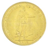 1914KB 20K Au "Ferenc József" Körmöcbánya kapszulában (6,78g/0.900) T:AU,XF
Hungary 1914K...