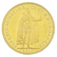 1915KB 20K Au "Ferenc József" Körmöcbánya kapszulában (6,78g/0.900) T:AU,XF
Hungary 1915K...