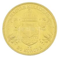 1915KB 20K Au "Ferenc József" Körmöcbánya kapszulában (6,78g/0.900) T:AU,XF
Hungary 1915K...