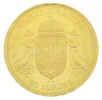1892KB 20K Au "Ferenc József" Körmöcbánya kapszulában (6,78g/0.900) T:XF,VF
Hungary 1892K...