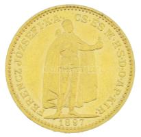 1897KB 20K Au "Ferenc József" Körmöcbánya kapszulában (6,78g/0.900) T:AU,XF
Hungary 1897K...