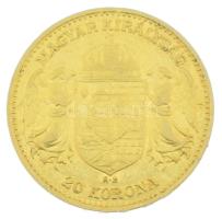 1905KB 20K Au "Ferenc József" Körmöcbánya kapszulában (6,75g/0.900) T:XF / Hungary 1905KB ...