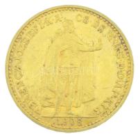 1908KB 20K Au "Ferenc József" Körmöcbánya kapszulában (6,77g/0.900) T:XF,VF
Hungary 1908K...