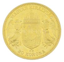 1909KB 20K Au "Ferenc József" Körmöcbánya kapszulában (6,78g/0.900) T:XF,VF
Hungary 1909K...