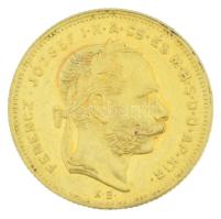 1873KB 8Ft/20Fr Au "Ferenc József" kapszulában (6,47g/0.900) T:AU / Hungary 1873KB 8 Forin...