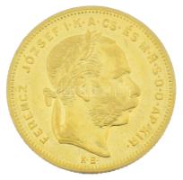 1877KB 8Ft/20Fr Au "Ferenc József" kapszulában (6,46g/0.900) T:XF / Hungary 1877KB 8 Forin...