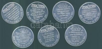 1984. 7db klf STAR WARS emlékérem Al T:2