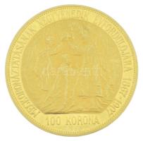 1907KB 100K Au "Ferenc József megkoronázásának 40. évfordulója" Körmöcbánya kapszulában (3...