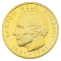 1961. 50Ft Au "Bartók Béla" kapszulában (3,86g/0.986) T:UNC / Hungary 1961. 50 Forint Au &...