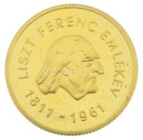 1961. 50Ft Au "Liszt Ferenc" kapszulában (3,85g/0.986) T:UNC / Hungary 1961. 50 Forint Au ...