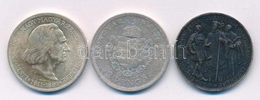 1935. 2P Ag "Pázmány" + 2P Ag "Rákóczi" + 1936. 2P Ag "Liszt Ferenc" -...