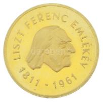 1961. 100Ft Au "Liszt Ferenc" kapszulában (7,7g/0.986) T:UNC / Hungary 1961. 100 Forint Au...