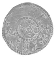 1038-1041, 1044-1046. Denár Ag "Orseolo Péter" hátoldalon veretkettőződés (0,63g) T:AU pat...