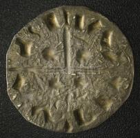 1077-1095. Denár Ag "I. László" az érme hátoldalán az előlapi veret negatívja látszik (0,7...