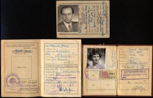 1960-1962 3 db igazolvány: Vízijártassági igazolvány, Magyar Természetbarát Szövetség igazolvány, Légoltami igazolvány (fénykép nélkül)