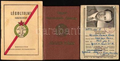 1960-1962 3 db igazolvány: Vízijártassági igazolvány, Magyar Természetbarát Szövetség igazolvány, Lé...