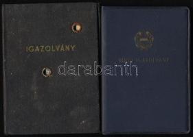 1957-1967 2 db fényképes bírói igazolvány