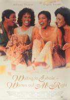 1995 Waiting to Exhale - Warten auf Mr. Right (Whitney Houston, Angela Basett, Forest Whitaker), német filmplakát, papír, feltekerve, 84×59,5 cm.