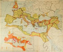 Palästina térképe, készítette: Dr. H. Haack és Pfarrer F. Burbach, 1:400 000, 80×66 cm