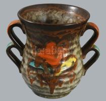 Art deco német váza, jelzett, hibátlan, m: 15,5 cm