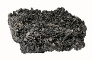 Nagyméretű fekete ásványtelep, 32x22 cm