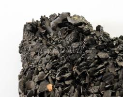 Nagyméretű fekete ásványtelep, 32x22 cm