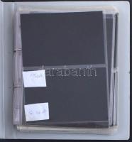 46 db kettős osztású, műanyag albumlap levelekhez, levelezőlapokhoz (19 db 20,5 x 25 cm + 27 db 20,5...