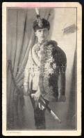 cca 1934 A fiatal Habsburg Ottó díszmagyarban, Stephaneum-ny., foltos, egyik sarkán kis hiánnyal, 14x9 cm./ cca 1920-1930 The young Otto von Habsburg, Stephaneum, spotty, little bit damaged, 14x9 cm.