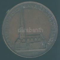Németország/Hamburg A St. Petri templom-1842-es tűzvész emlékére Br emlékérem T:2