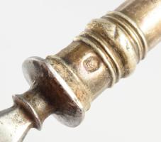 3 darab ezüst (Ag) nyelű villa, jelzett, bruttó 210g