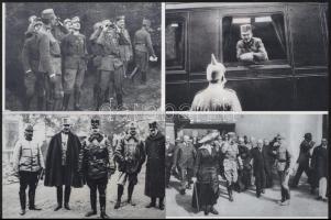 IV. Károlyt ábrázoló fotók, modern előhívások, 15x10 cm + cca 1930 A fiatal Habsburg Ottó díszmagyar...