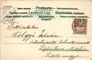 1902 Budapest, Buda látképe a Lánchídfőtől (EK)