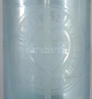 Bucsinszky Szikvízüzem Budapest kék szódásüveg, m: 30 cm