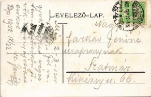 1908 Budapest II. Szent Lukács fürdő, Margit híd (EK)