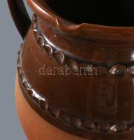 Nagy méretű mázas kerámia fazék. Hibátlan 36 cm