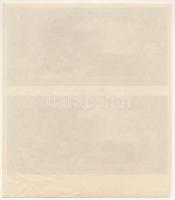 1945. 50P (2x) hátlapi fázisnyomat kettős ívben, ívszéllel T:XF hajtatlan, alján hajlások, kis folt