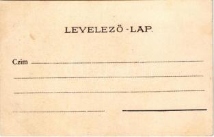 Budapest VII. Baross szobor, Keleti pályaudvar, vasútállomás. Art Nouveau, litho (fl)