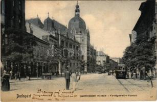 Budapest IX. Iparművészeti múzeum, villamos (EB)