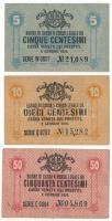 Olaszország 1918. Velence / Osztrák-magyar megszállás 5c + 10c + 50c T:F
Italy 1918. Venice / Austr...