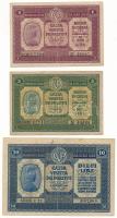 Olaszország 1918. Velence / Osztrák-magyar megszállás 1L + 2L + 10L T:F  Italy 1918. Venice / Austro-Hungarian occupation 1 Lira + 2 Lire + 10 Lire C:F  Krause P#M4, P#M5, P#M6