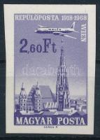 1968 Az 1966/1967. Repülő (VII.) kiegészítő értéke vágott bélyeg (4.000)