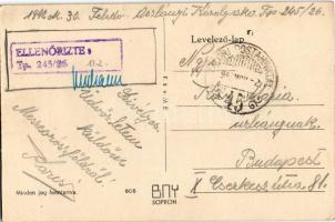 1942 Muszka földön lassan jár a posta, alig várom már a válaszod. Tábori Postai Levelezőlap / WWII H...