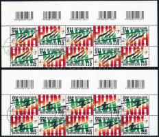 2016 Olimpia sor vonalkódos 10-es tömbökben, klf képállások / Mi 5842-5843 blocks of 10 with bar cod...
